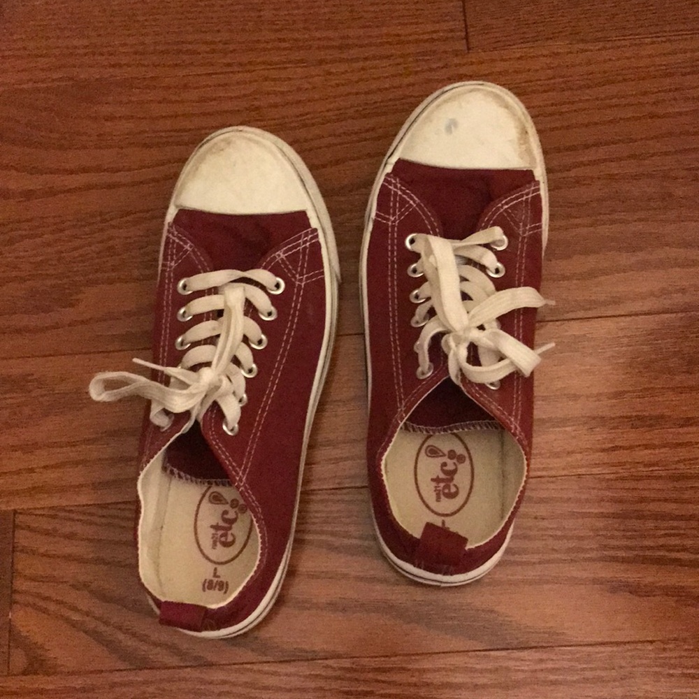 Maroon shoes